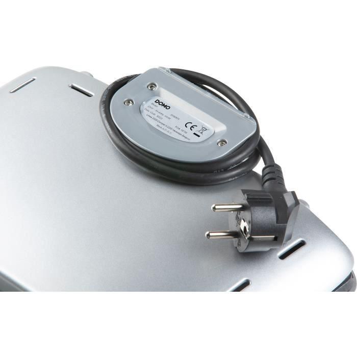 Appareil a croque-monsieur DOMO - DO9267C - Plaques XXL - Revetement anti-adhésif - 900W 5
