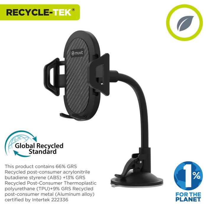 Support de voiture Muvit Noir 7" 15