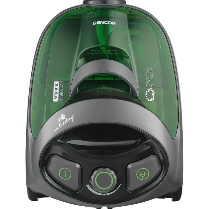 Aspirateur traineau sans sac - SENCOR - SVC 1016GR - 800 W - 80 dB - 1,5 L - Noir / Vert 4