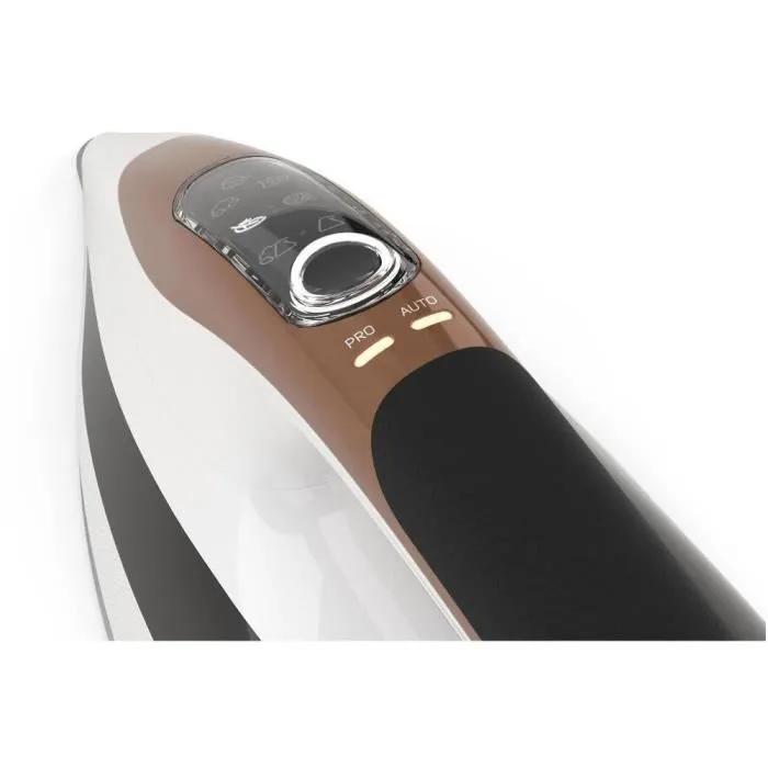 Sencor SSI 8400BZ Fer à Vapeur 2800 W, Semelle Céramique, Débit Vapeur 55 g/min, Réservoir 330 ml, Système Auto-Nettoyant, Modes AUTO/PRO, Repassage Vertical