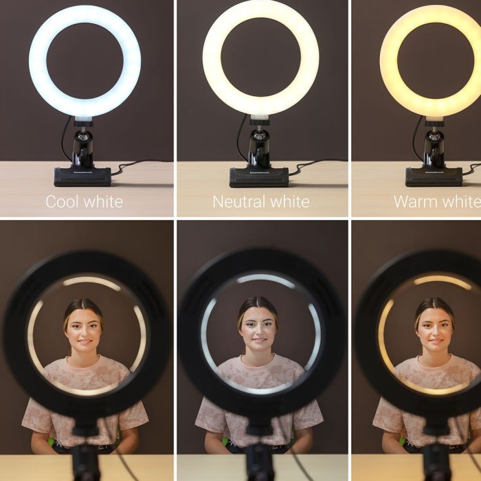 Anneau Lumineux Selfie avec Clip de Support Lumahoop InnovaGoods 10