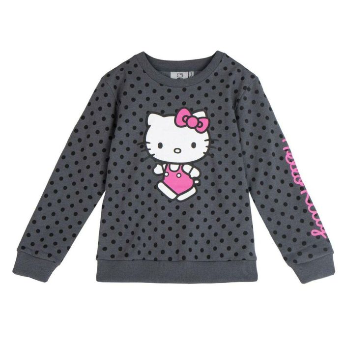 Sweat-shirt Enfant Hello Kitty Gris foncé 6