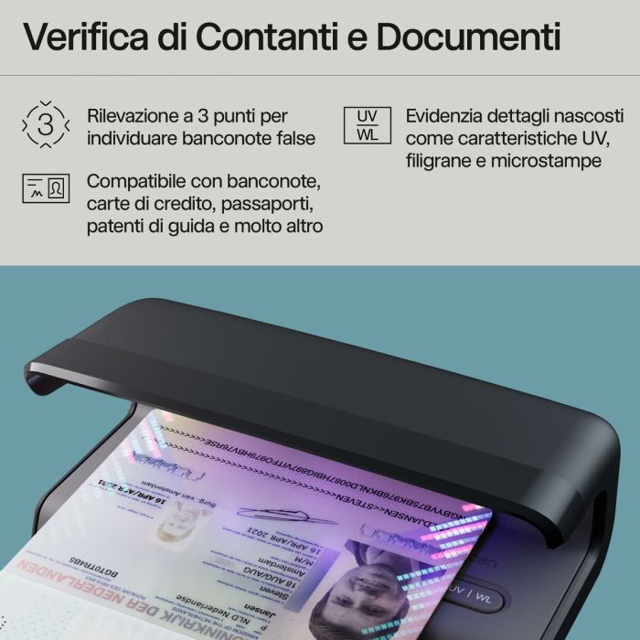 Détecteur de Faux Billets Safescan 3LC099 5
