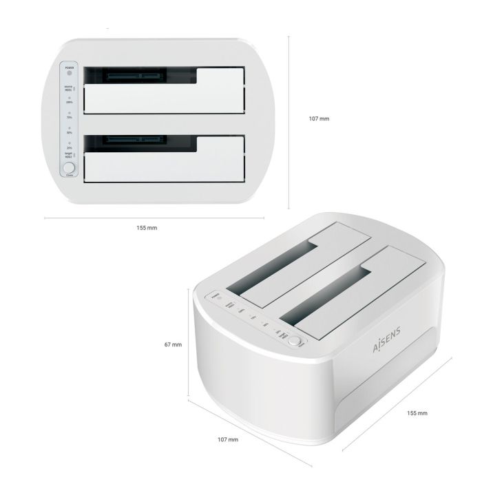 Base de charge Aisens ASDS-D02W 6 Base de charge Aisens ASDS-D02W 6