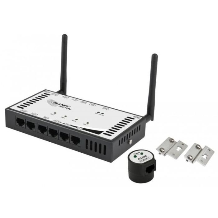 ALLNET MSR Powermeter Zentrale ALL3692 inkl. 4 D0 & 2 S0 (opt.) & Induktion & 2 Sensor Ports für IP Gebäude Automation 2