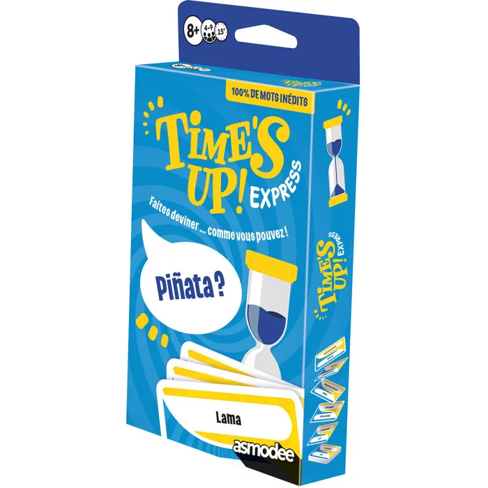 Asmodee - Time's Up Express - Jeu d'ambiance et de société pour famille - 4 à 9 joueurs - À partir de 8 ans - Format poche - En français