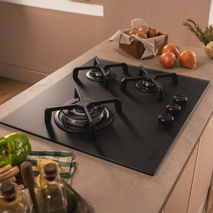 Cecotec Plaque gaz Bolero Squad G 3400S 3 feux 6200W Nano Glass fonte noire 7 Cecotec Plaque gaz Bolero Squad G 3400S 3 feux 6200W Nano Glass fonte noire 7