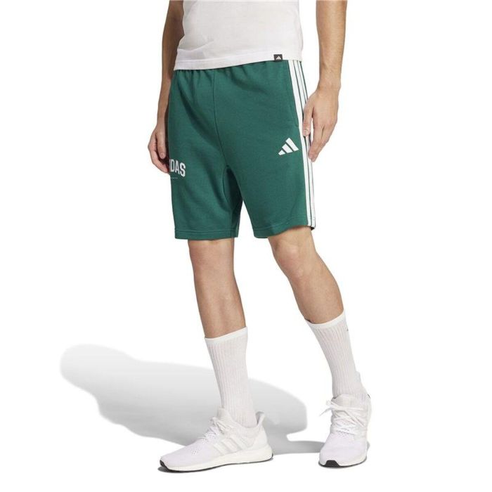 Short de Sport pour Homme Adidas 3 Bandas Sho Vert S 4