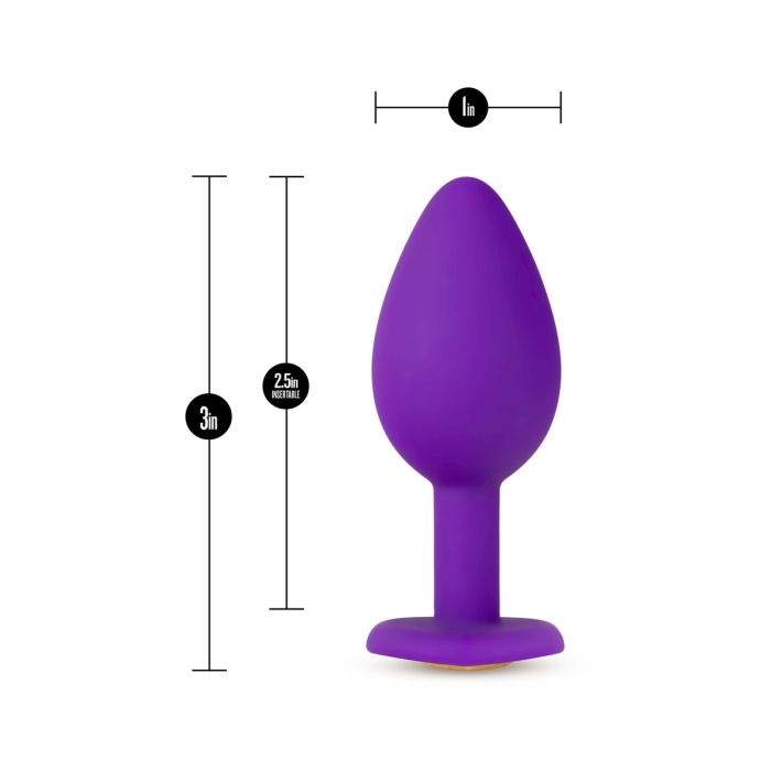 Plug Anal Blush Temptasia Violet (7,6 cm) (6,3 cm) 2 Plug Anal Blush Temptasia Violet (7,6 cm) (6,3 cm) 2