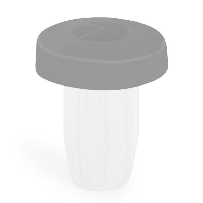 Paragolpe Bi-Material Bi Ag.5 Gris -  Frente De Goma, Cuerpo De Plastico. Italiana Ferramenta 1