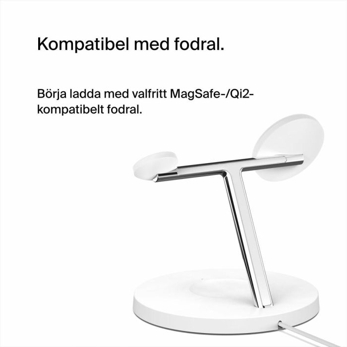 Chargeur sans fil Belkin WIZ009VFWH-V2 Blanc 2 Chargeur sans fil Belkin WIZ009VFWH-V2 Blanc 2