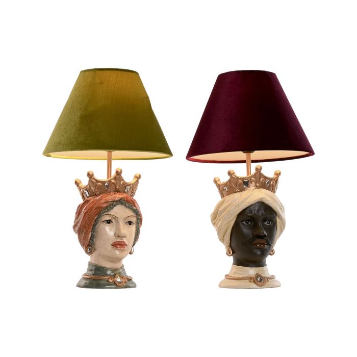 Lampe de bureau Home ESPRIT Multicouleur Résine 26 x 26 x 43 cm (2 Unités) 1 Lampe de bureau Home ESPRIT Multicouleur Résine 26 x 26 x 43 cm (2 Unités) 1