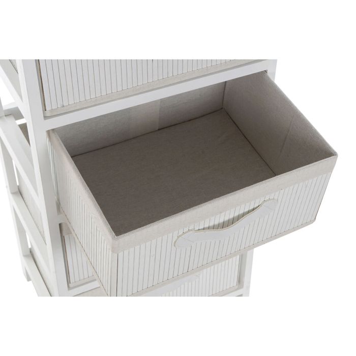 Caisson à Tiroirs DKD Home Decor Blanc Bambou Bois de paulownia 42 x 32 x 98 cm 3 Caisson à Tiroirs DKD Home Decor Blanc Bambou Bois de paulownia 42 x 32 x 98 cm 3