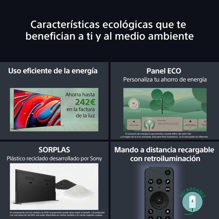 TV intelligente Sony K85XR90PAEP 4K Ultra HD 85" QLED 10 TV intelligente Sony K85XR90PAEP 4K Ultra HD 85" QLED 10