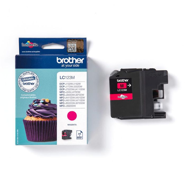 Brother Tinte LC-123M Magenta bis zu 600 Seiten nach ISO/IEC 24711 2