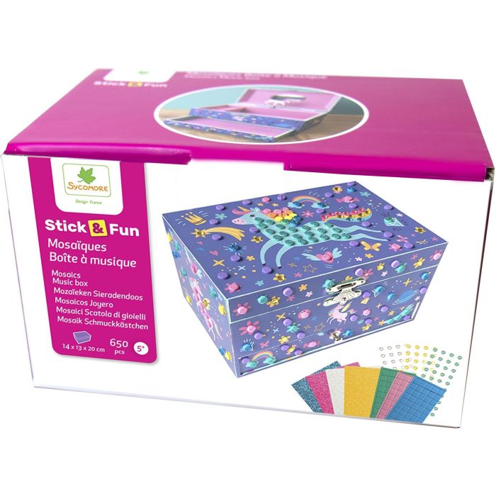 3D Mosaiques - SYCOMORE - Stick'N Fun - Boîte a musique Licorne - Des 5 ans 5 3D Mosaiques - SYCOMORE - Stick'N Fun - Boîte a musique Licorne - Des 5 ans 5