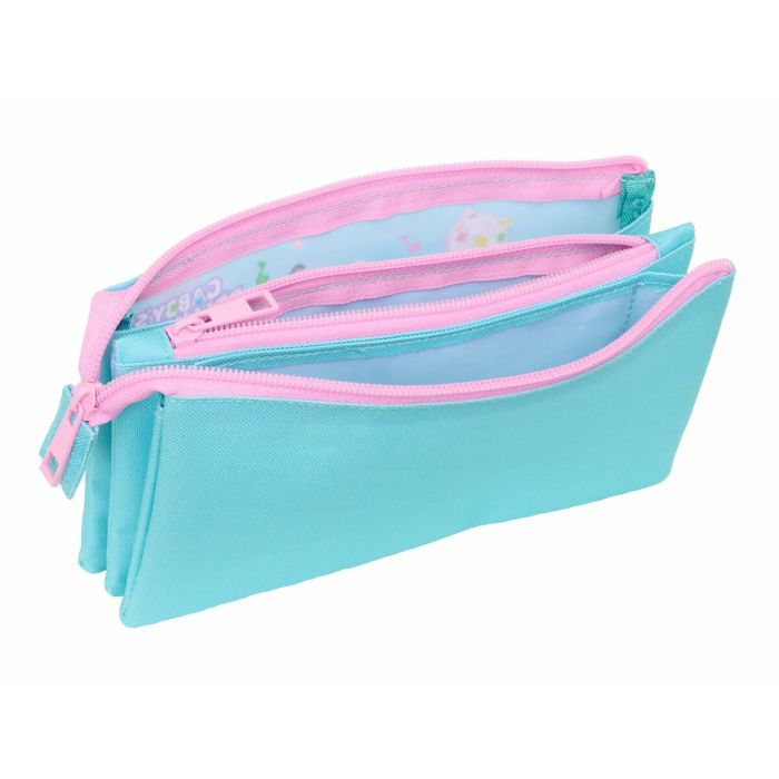 Trousse Fourre-Tout Triple Gabby's Dollhouse Bleu 22 x 12 x 3 cm 3 Trousse Fourre-Tout Triple Gabby's Dollhouse Bleu 22 x 12 x 3 cm 3
