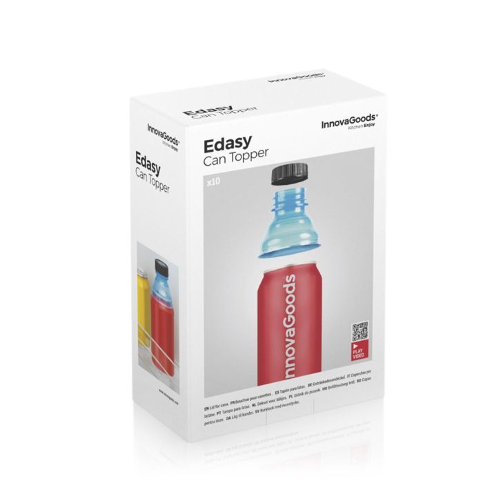 Bouchons pour Canette Edasy InnovaGoods 10 Unités 1