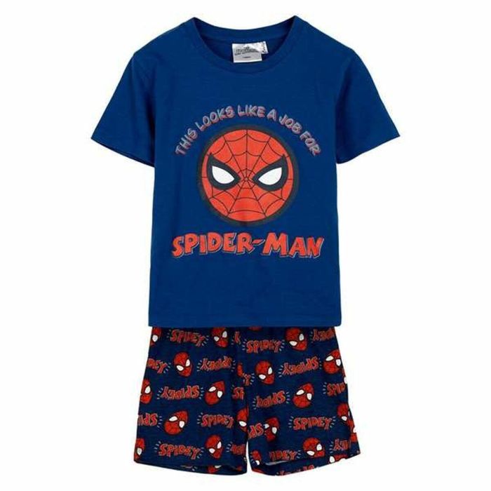 Pyjama Enfant Spider-Man Bleu 0 Pyjama Enfant Spider-Man Bleu 0