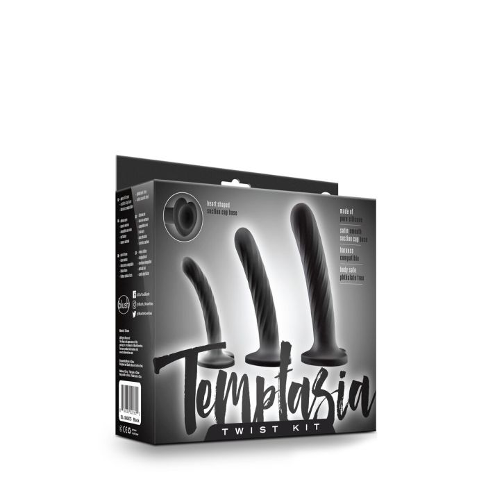 Gode Blush Temptasia Noir 3 Pièces 1