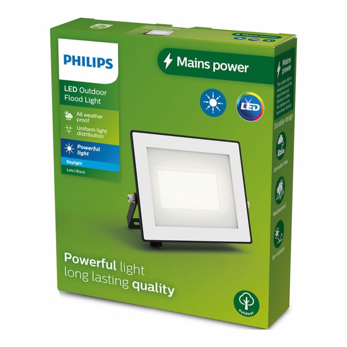 Projecteur Philips Noir 30 W F (5000 K) 7 Projecteur Philips Noir 30 W F (5000 K) 7