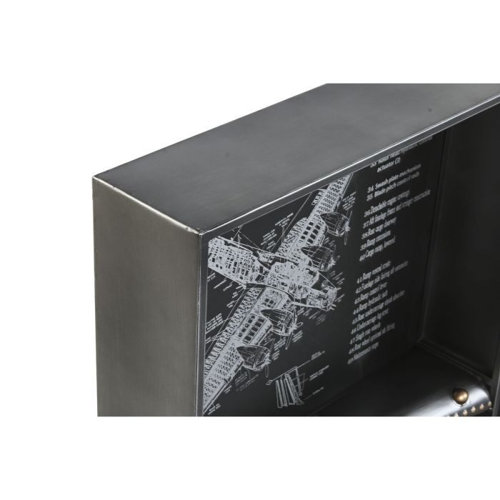 Horloge Murale Home ESPRIT Doré Argenté Métal Avion Vintage 175 x 21 x 64 cm 5 Horloge Murale Home ESPRIT Doré Argenté Métal Avion Vintage 175 x 21 x 64 cm 5