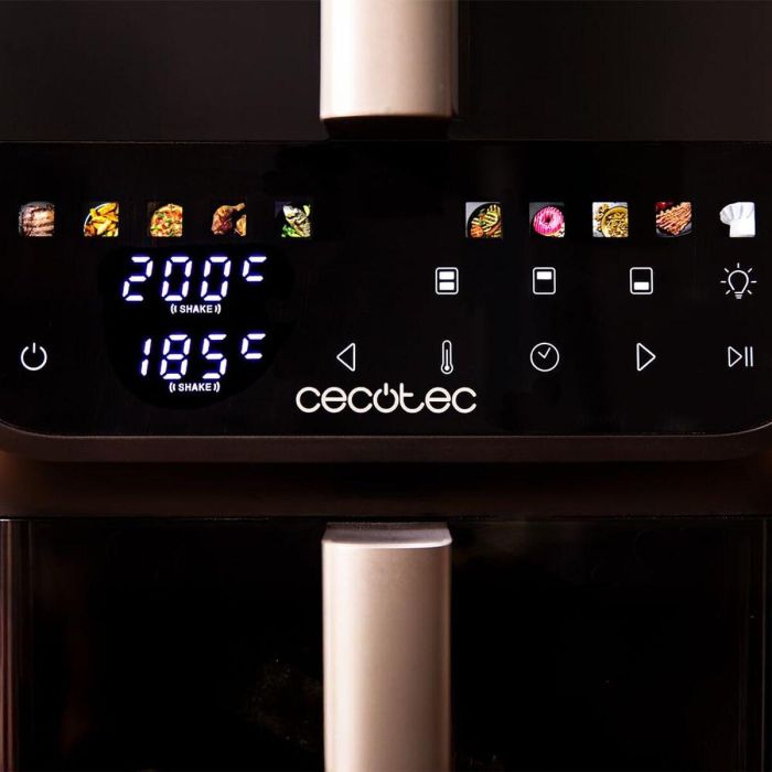 Cecotec Friteuse à Air 10L 2000W Noir Cecofry DuoLevel 10000 DuoSize Window Touch 10 prog 5