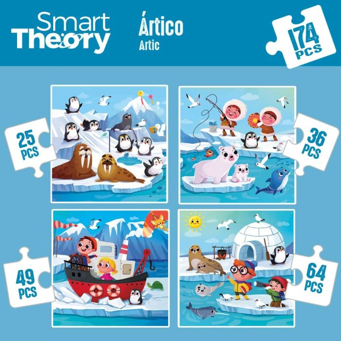 Puzzle Enfant Colorbaby Artic 4 en 1 174 Pièces 136 x 34 cm (6 Unités) 5 Puzzle Enfant Colorbaby Artic 4 en 1 174 Pièces 136 x 34 cm (6 Unités) 5
