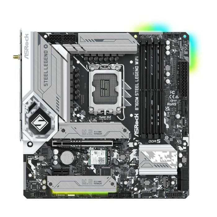 Carte Mère ASRock B760M Steel Legend WiFi Intel Wi-Fi 6 Intel B760 LGA 1700 4 Carte Mère ASRock B760M Steel Legend WiFi Intel Wi-Fi 6 Intel B760 LGA 1700 4