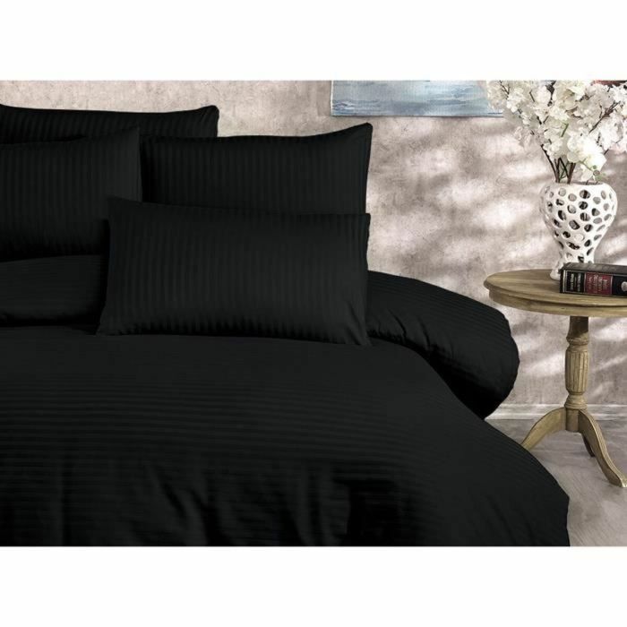 Parure de couette Noir Lit king size 3 Pièces 2 Parure de couette Noir Lit king size 3 Pièces 2