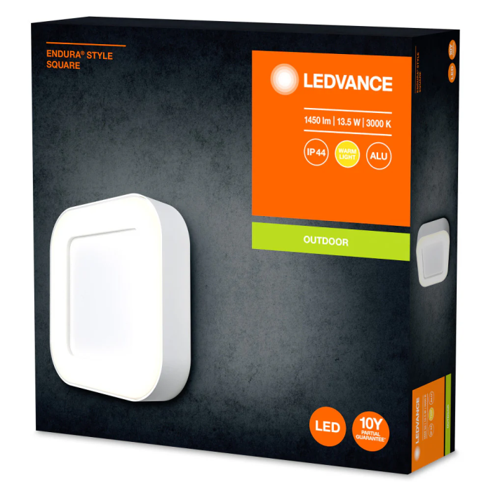 Ledvance LVE-4058075205277 Luminaria LED "Endura" Exterior Sensor 13,5W 600Lm 3000K 100° IP44 1