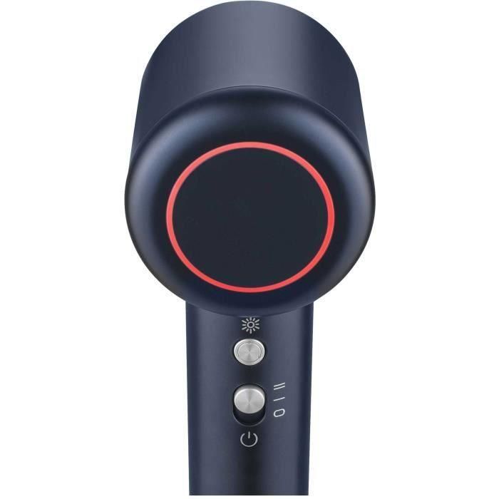 Sencor SHD 8520BL - Sèche-cheveux professionnel 1500 W, moteur BLDC 110000 tr/min, 2 vitesses et 4 températures, bleu, avec buse et diffuseur magnétiques