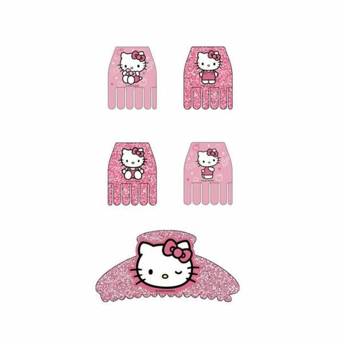 Pinces à cheveux Hello Kitty Rose 1