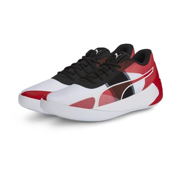 Chaussures de Basket-Ball pour Adultes Puma Fusion Nitro Team Blanc 2