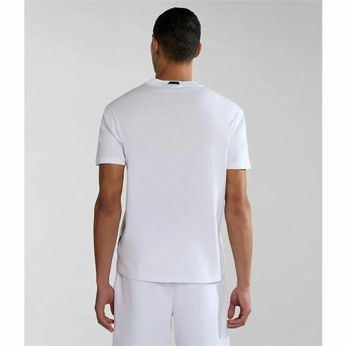 Maillot de Corps de Sport à Manches Coupe Napapijri S-Bollo Ss 1 Blanc 3