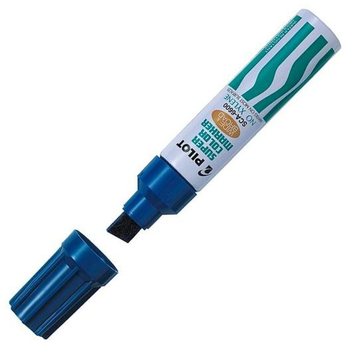 Marqueur permanent Pilot SCA-6600 Bleu (12 Unités) 1