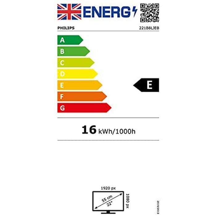 Écran Philips 221B8LJEB/00 21,5" Full HD 17