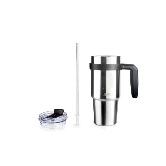 Tasse avec anse Ibili 669006 Gris Acier inoxydable 580 ml 1 Tasse avec anse Ibili 669006 Gris Acier inoxydable 580 ml 1