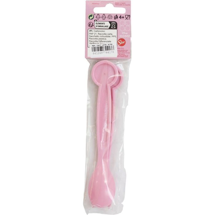 Set de couverts Minnie Mouse CZ11401 Rose Plastique 2 Pièces 1 Set de couverts Minnie Mouse CZ11401 Rose Plastique 2 Pièces 1