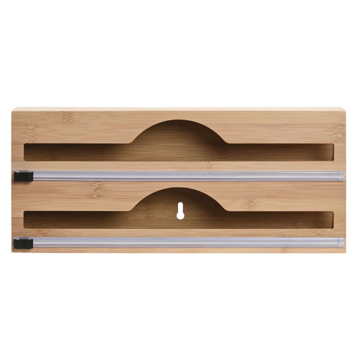 Dérouleur de papier de cuisine Home ESPRIT Naturel Bambou 33,5 x 7 x 14,5 cm