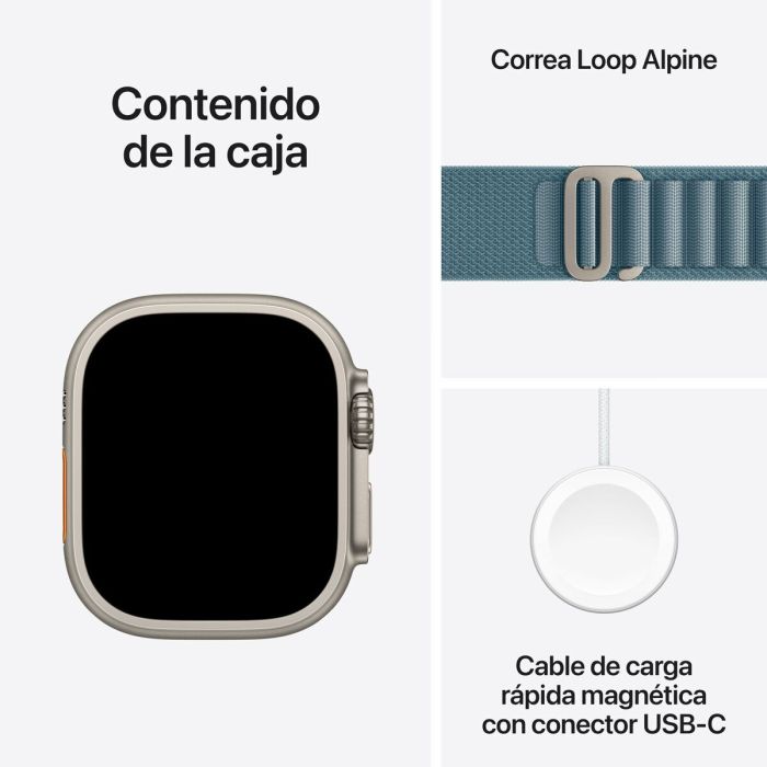 Montre intelligente Apple MEWP4QL/A Titane 49 mm 1
