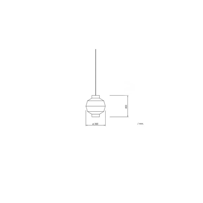 Lampe Suspendue "Barishal" Corde Naturelle SKD-P80013 5