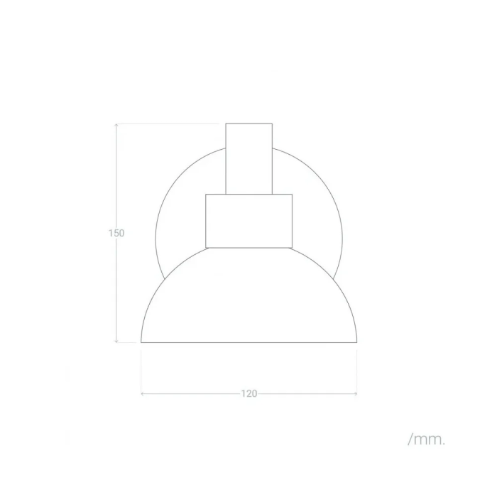 Applique Hachimancho SKD-W1006, Applique murale Design, Compatible LED E27 7