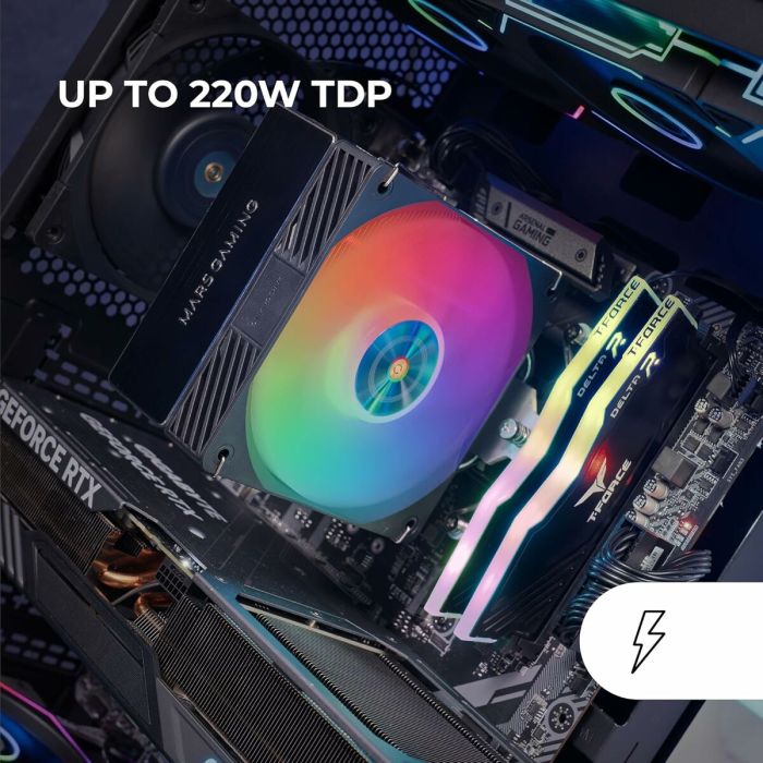 Ventilateur CPU Mars Gaming MCPUX4ARGB 3