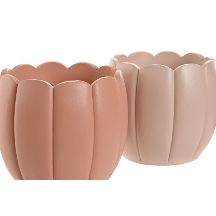 Cache-pot Home ESPRIT Terre cuite Rose clair Ciment Shabby Chic 15 x 15 x 13 cm (3 Pièces) (2 Unités) 3 Cache-pot Home ESPRIT Terre cuite Rose clair Ciment Shabby Chic 15 x 15 x 13 cm (3 Pièces) (2 Unités) 3