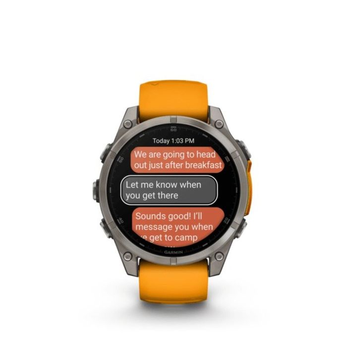 Montre intelligente GARMIN Fénix 8 AMOLED Orange 1,4" Ø 46 mm Ø 47 mm