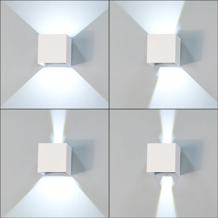 Applique LED Extérieure 2x5W 100Lm/W IP65 Blanc 4000K HO-APL06-IP65-W-W 1 Applique LED Extérieure 2x5W 100Lm/W IP65 Blanc 4000K HO-APL06-IP65-W-W 1