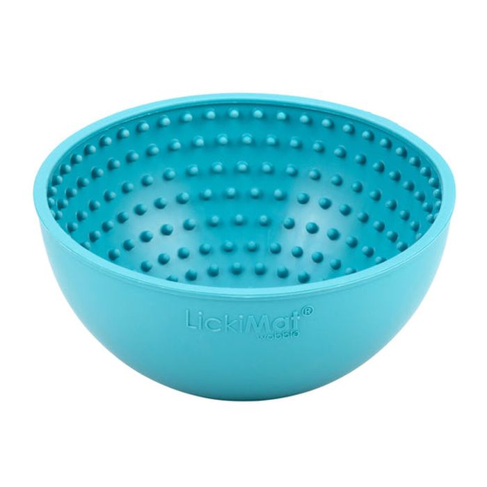 Mangeoire pour chiens Lickimat Wobble Turquoise Caoutchouc 6 Mangeoire pour chiens Lickimat Wobble Turquoise Caoutchouc 6