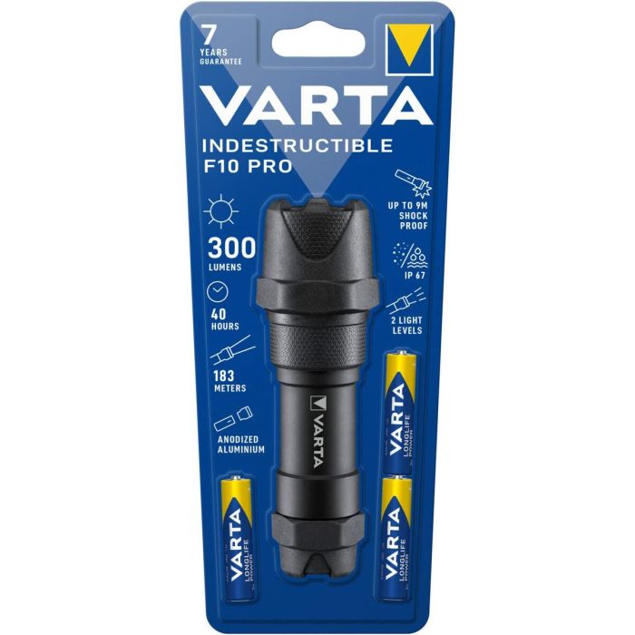 Lampe Torche Varta Indestructible F10 Pro 6 W 300 Lm (3 Unités) 1 Lampe Torche Varta Indestructible F10 Pro 6 W 300 Lm (3 Unités) 1