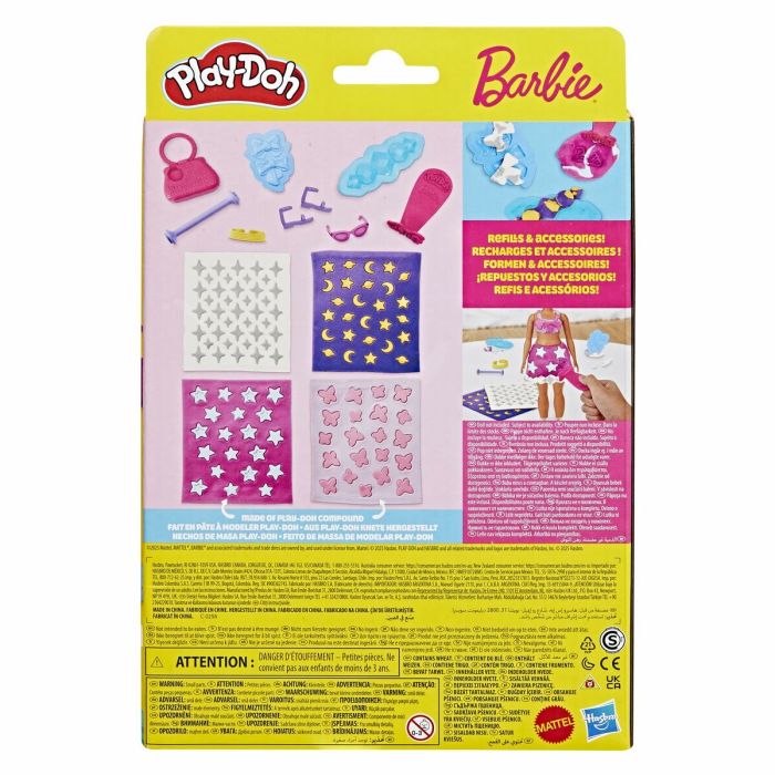 Pâte à modeler en argile Play-Doh Barbie Sparkles & Gems Multicouleur 2